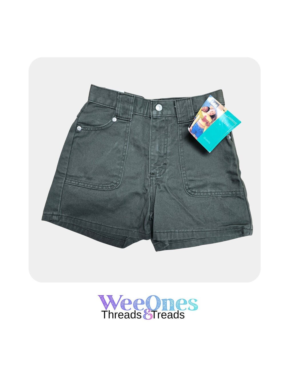 Lee Girls "Fatigue" shorts NWT Vintage Y2K Size 10 Reg
